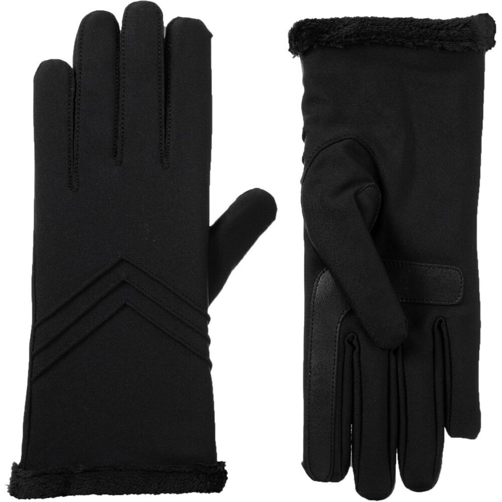 Women's Water-Repellent Spandex Chevron Touchscreen Gloves Large/X-Large